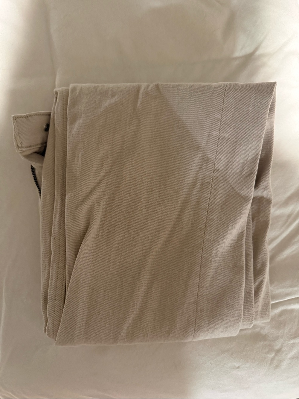 Abercrombie & Fitch Cream Straight Leg Pants